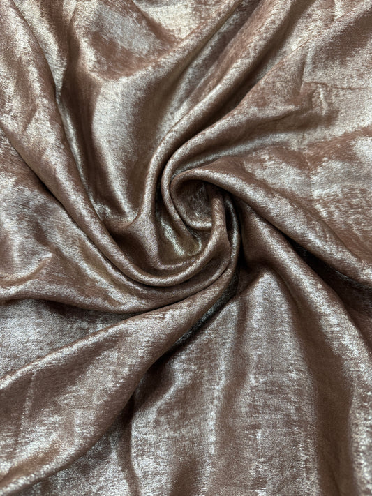 Metallic Slinky stretch fabric