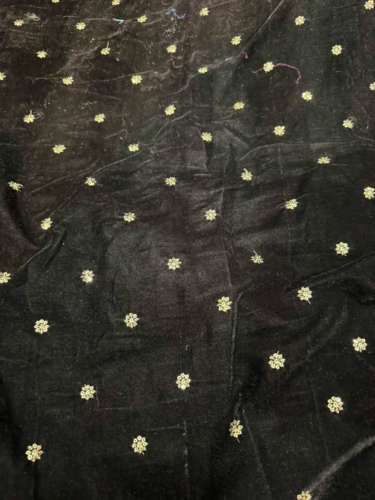 Velvet with sequence work